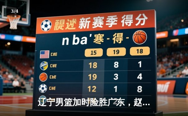 辽宁男篮加时险胜广东，赵继伟33分导演逆转好戏 - 3